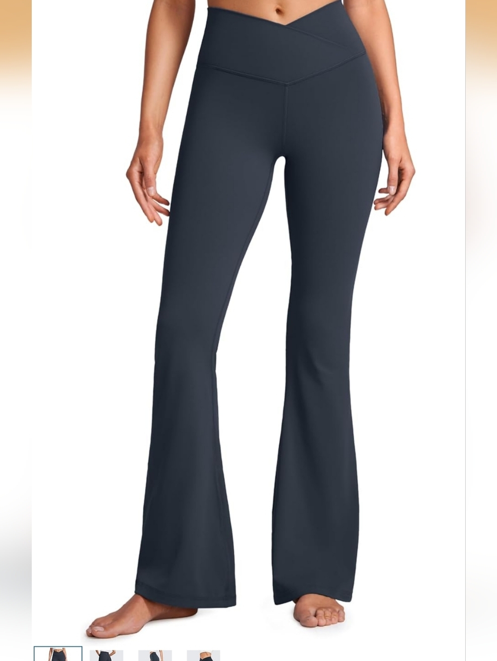 Navy Blue Flare Leggings